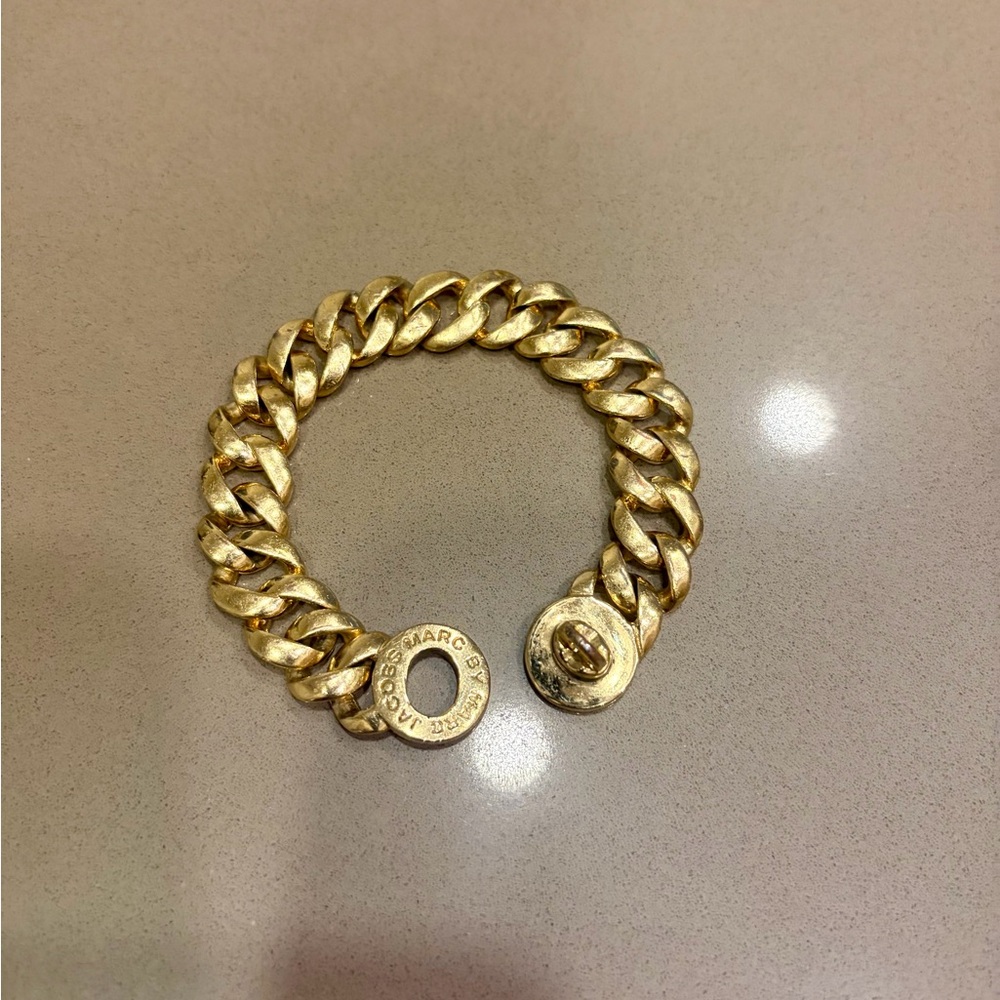 Marc By Marc Jacobs Gold Chain Bracelet